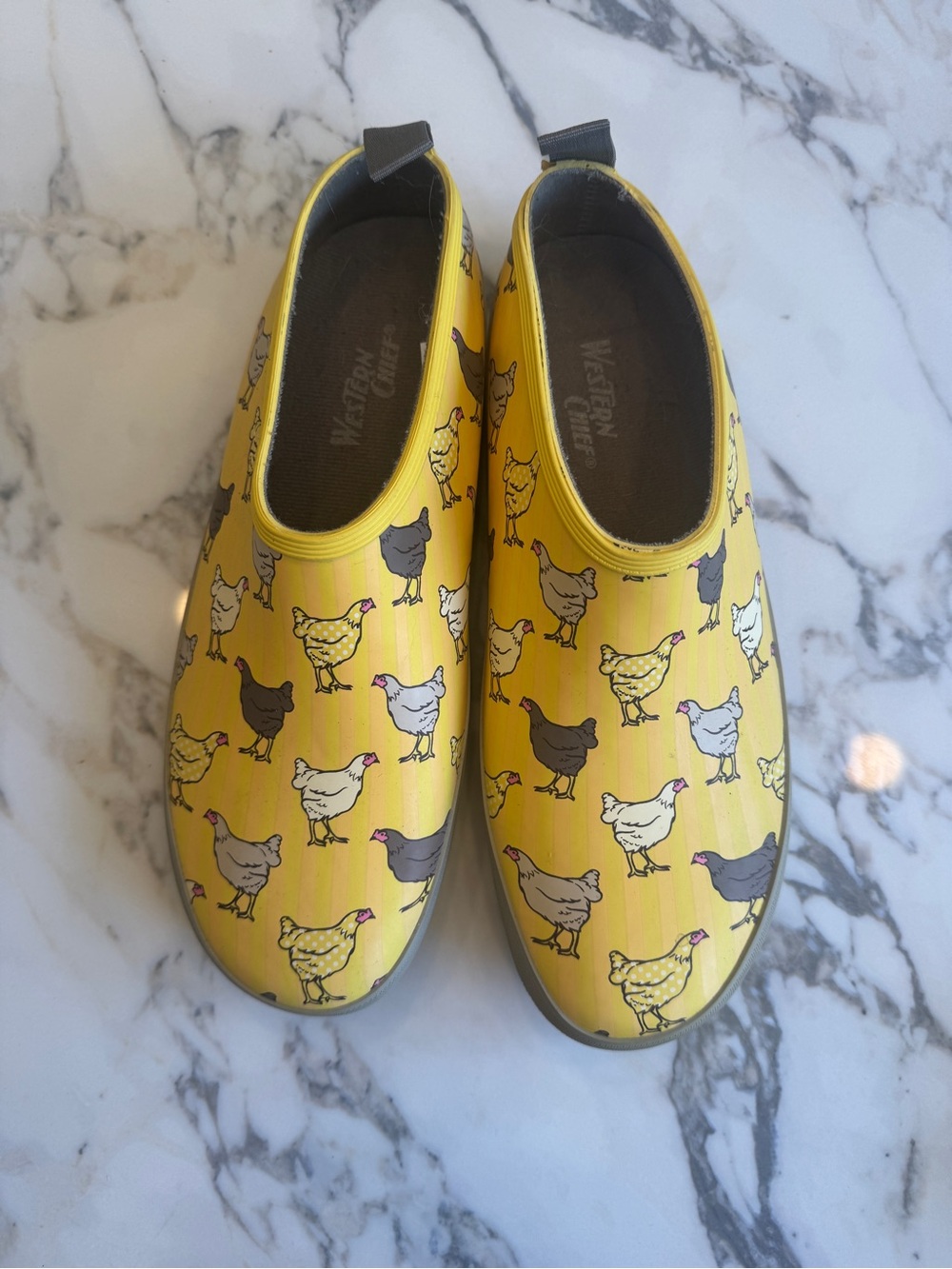 Western Chief Yellow Rubber Slip-On Clog